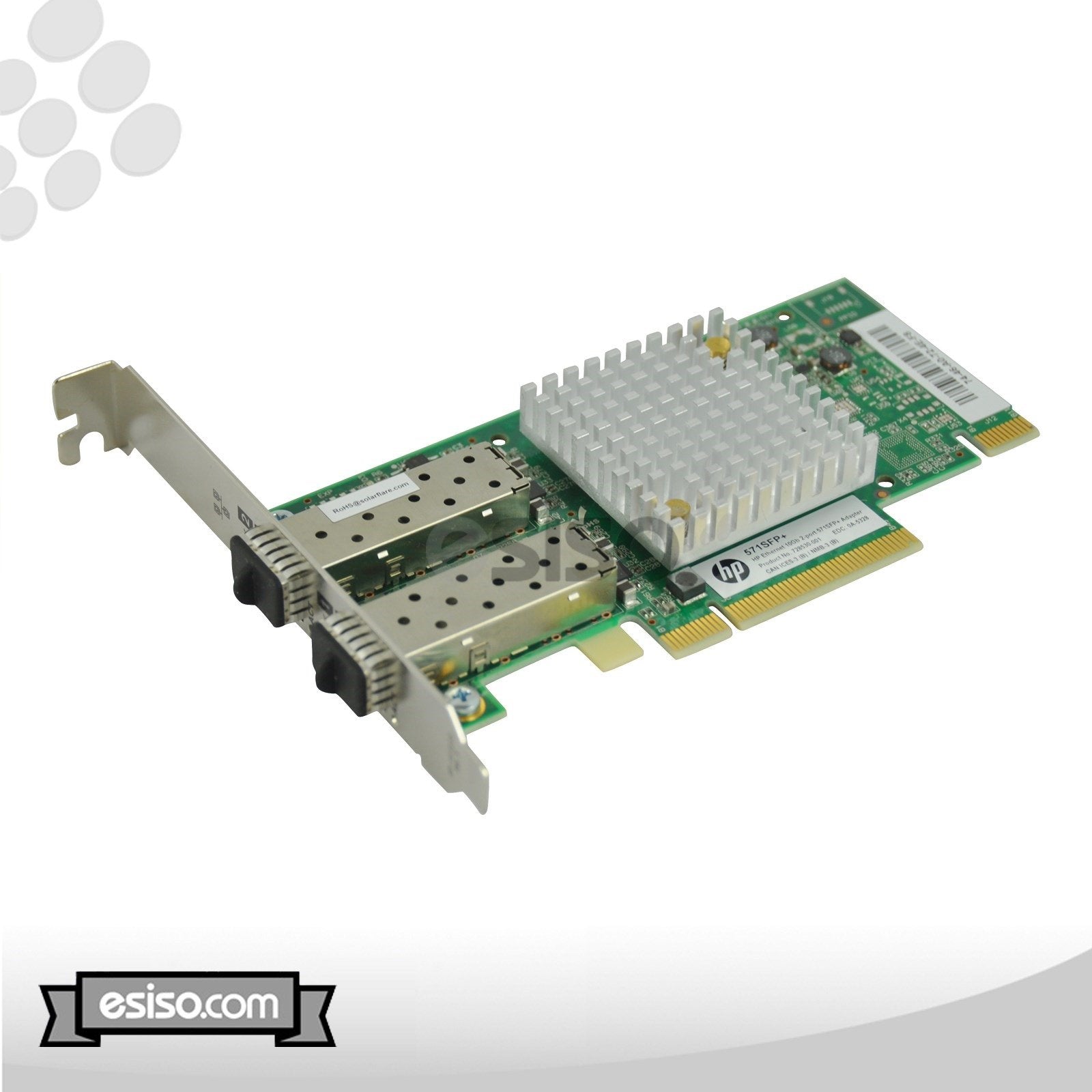 728987-B21 SFC9020-HP ETHERNET 10GBIT/S DUAL PORT 571FLR-SFP+ PCI-E ADAPTER CARD