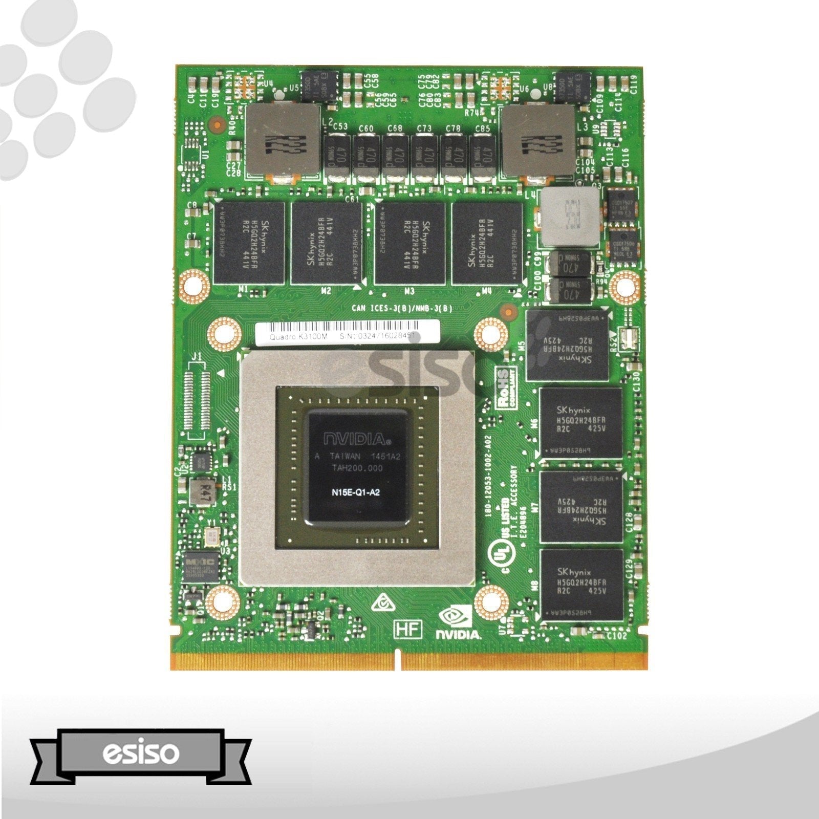 786051-B21 HPE NVIDIA MXM QUADRO K3100M 4GB GDDR5 GRAPHICS PROCESSING UNIT GPU