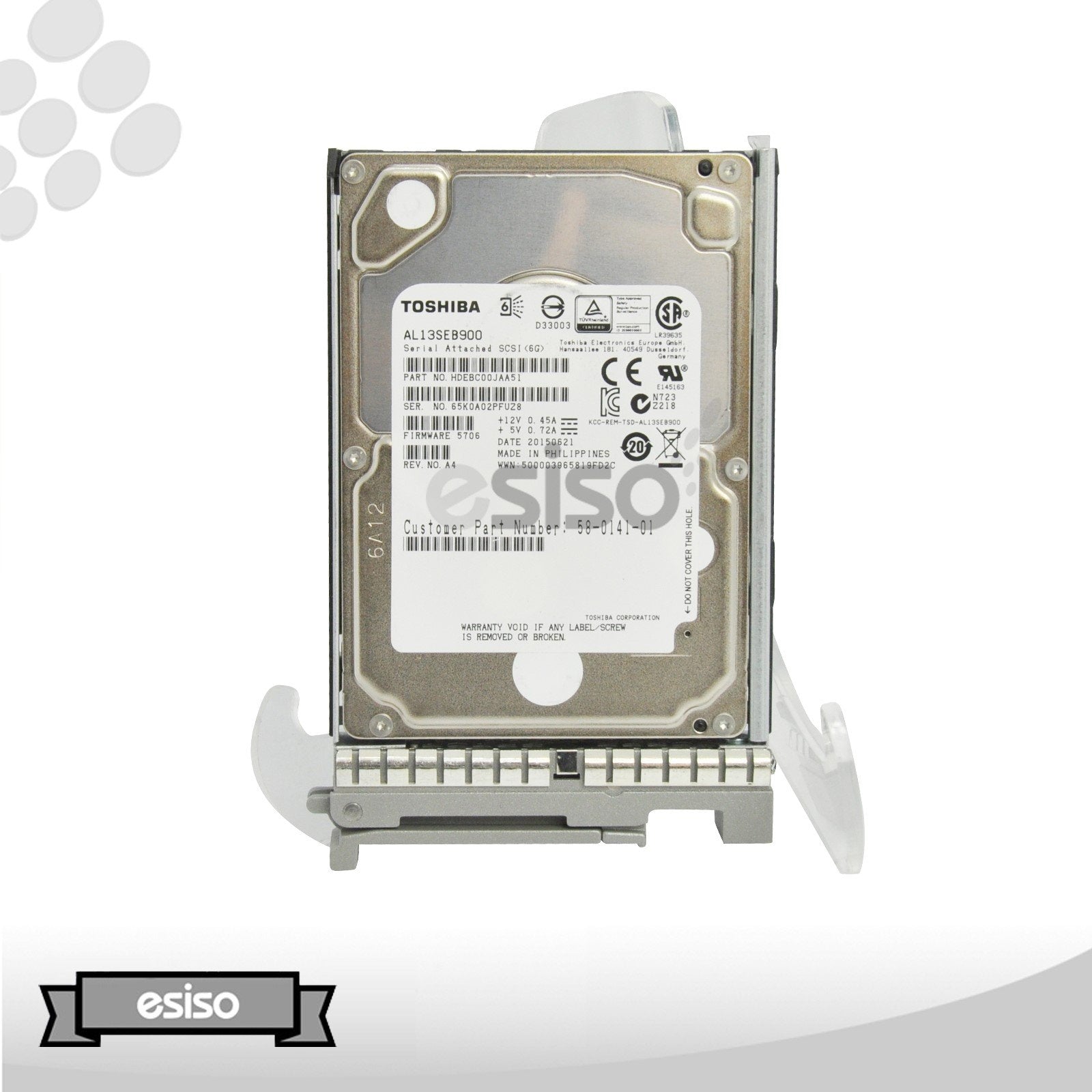 UCS-HDD900GI2F106 58-0141-01 AL13SEB900 CISCO 900GB 10K 6G 2.5" SAS HARD DRIVE