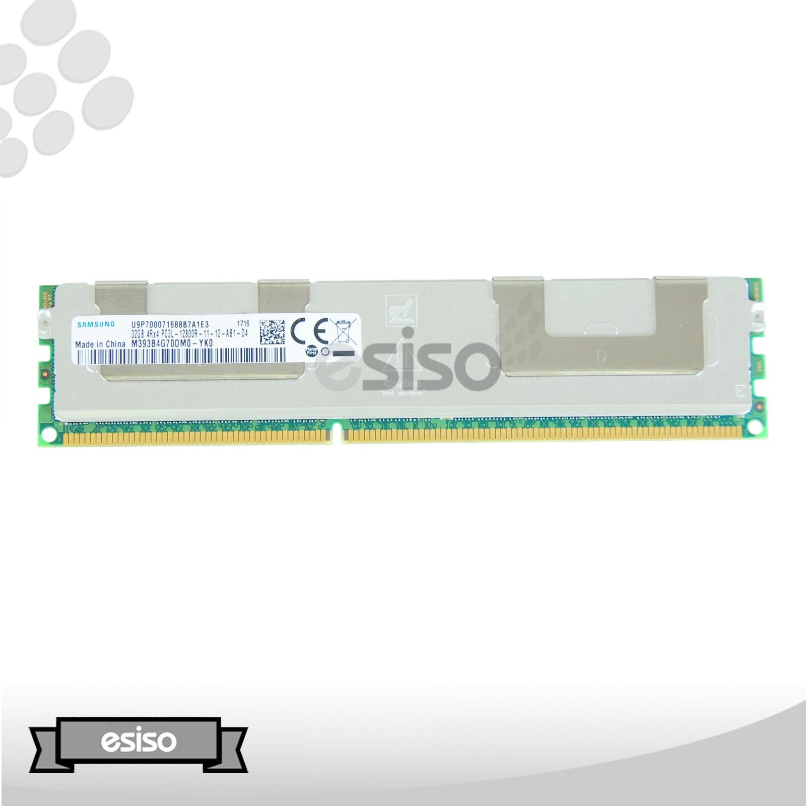 M393B4G70DM0-YK0 SAMSUNG 32GB 4Rx4 PC3L-12800R 1.35V MEMORY MODULE (1x32GB)