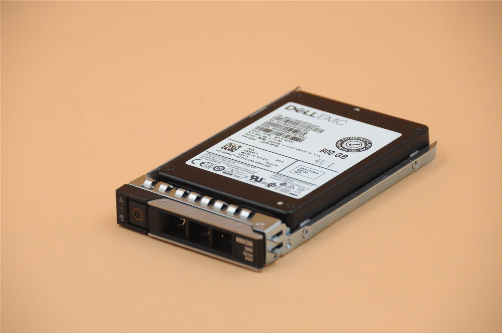 GW8T1 0GW8T1 MZ-ILT800C PM1645A DELL EMC 800GB 12G SFF 2.5" SAS TLC MU SSD