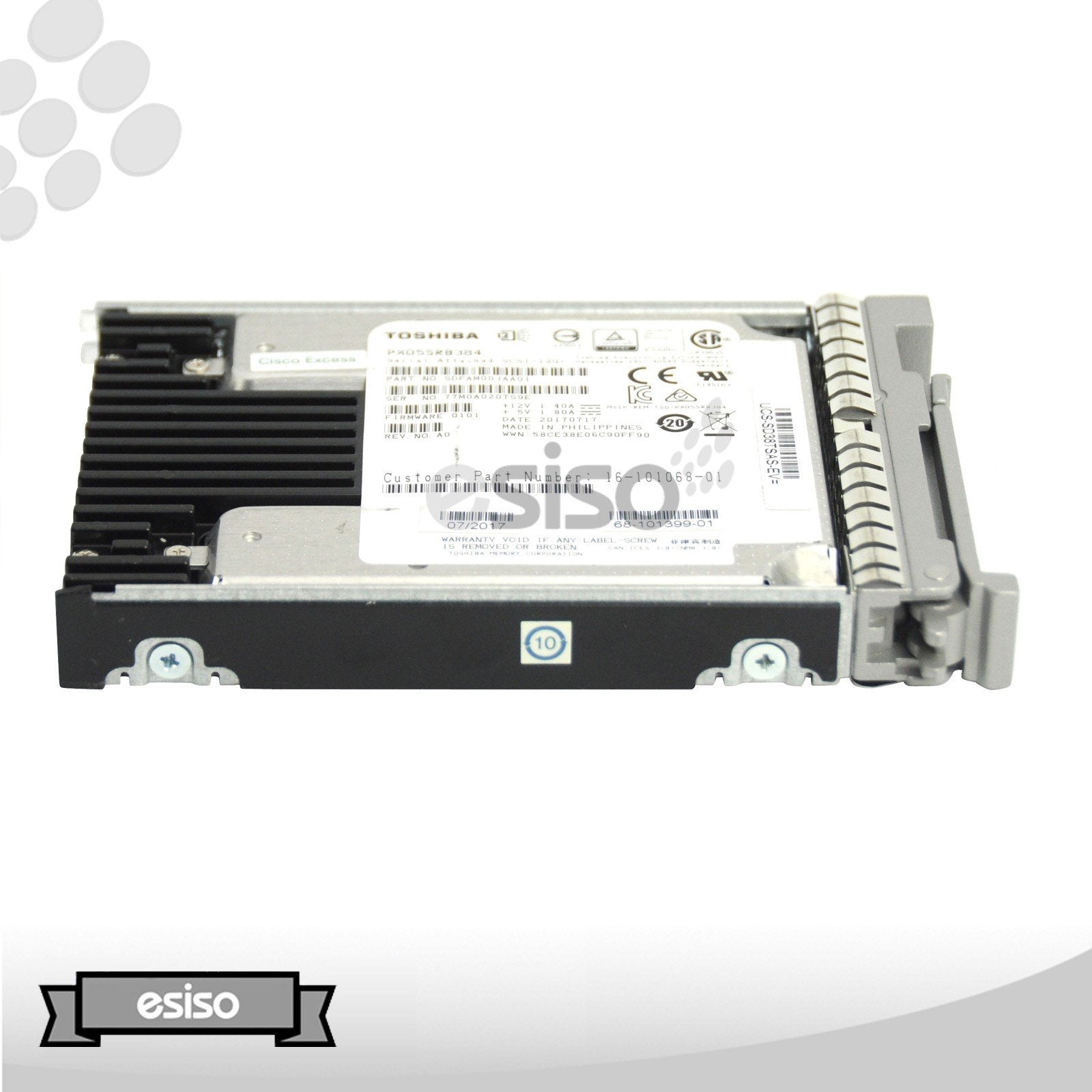 UCS-SD38TSAS-EV PX05SRB384 CISCO ENTERPISE VALUE 3.84TB 12G SFF 2.5" SAS SSD