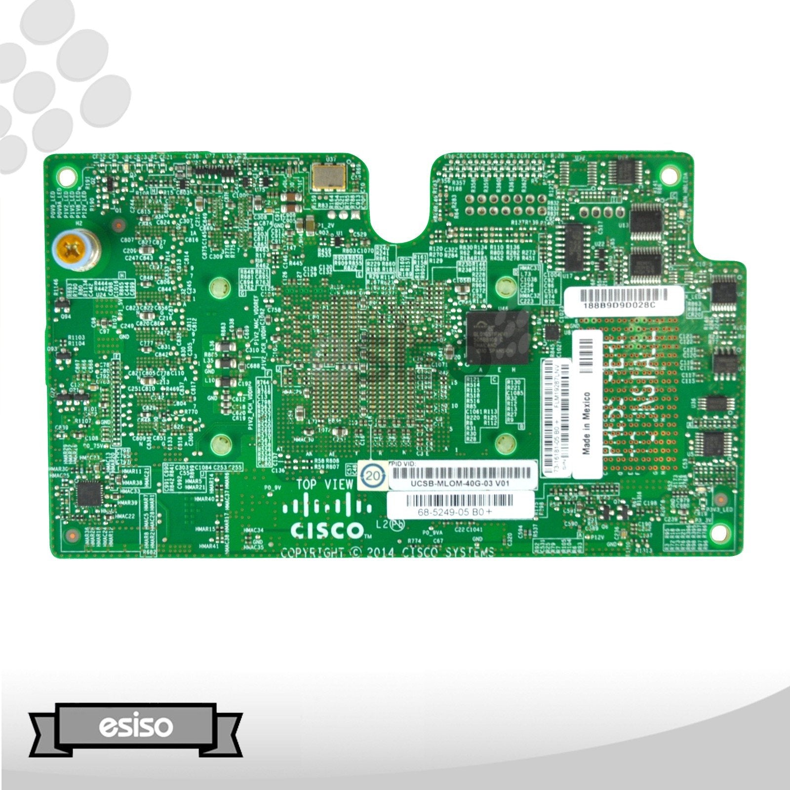LOT OF 2 73-16181-05 CISCO UCS VIC 1340 2-PORT 40GB LOM INTERFACE CARD (UCSB-MLOM-40G-03)