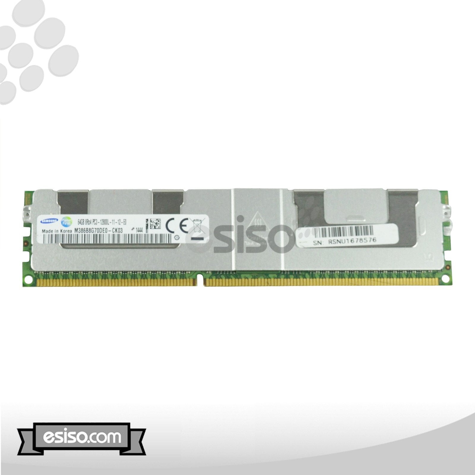 M386B8G70DE0-CK0 SAMSUNG 64GB 8RX4 PC3-12800L DDR3 1.5V MEMORY MODULE (1X64GB)