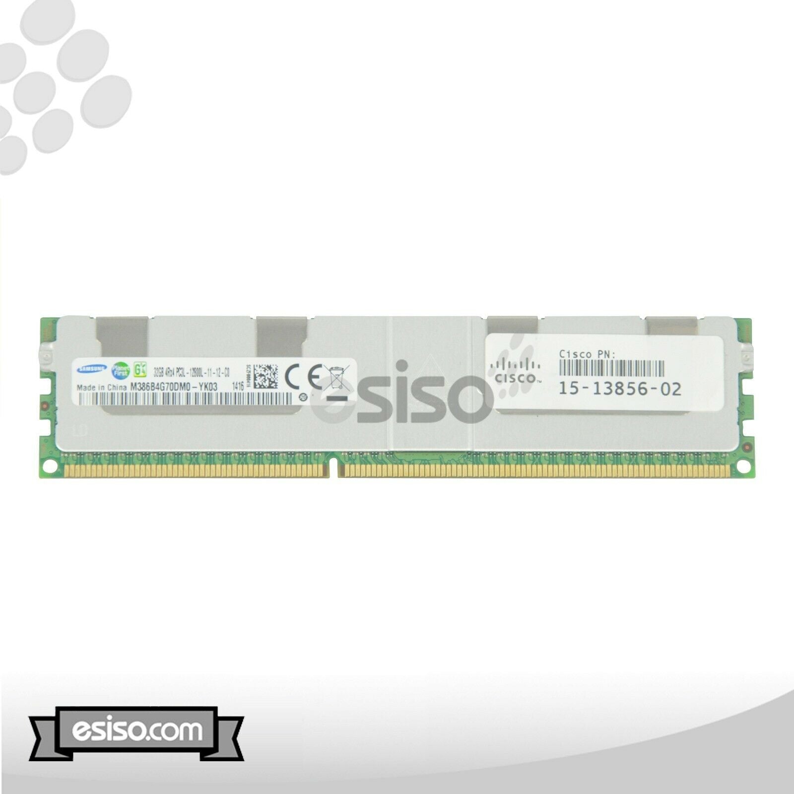 15-13856-02 UCS-ML-1X324RY-A CISCO 32GB 4Rx4 PC3L-12800L MEMORY MODULE (1x32GB)