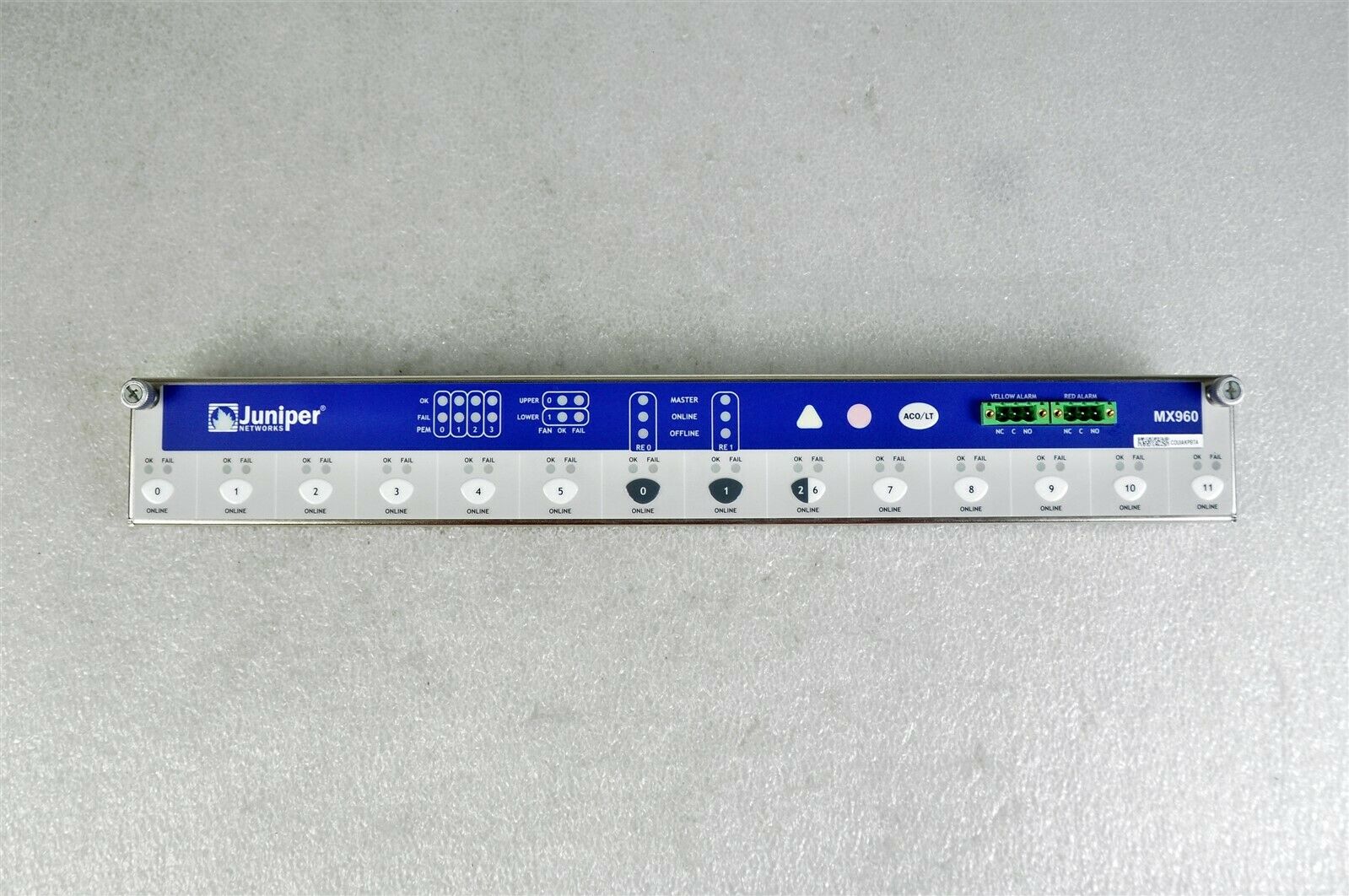 CRAFT-MX960-S-A 710-014974 JUNIPER INTERNET ROUTER INTERFACE PANEL FOR MX960