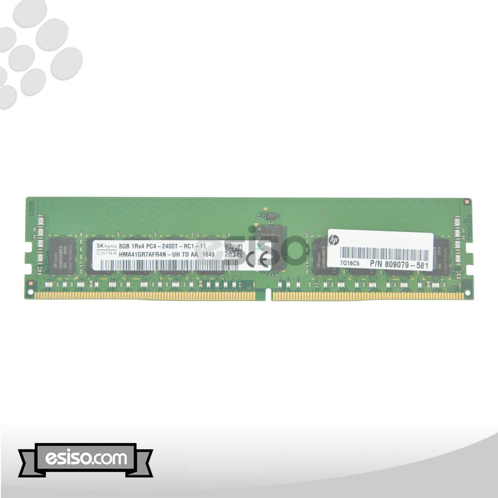 809079-581 HPE 8GB 1RX4 PC4-2400T DDR4 MEMORY MODULE (1X8GB) M393A1G40DB1-CRC