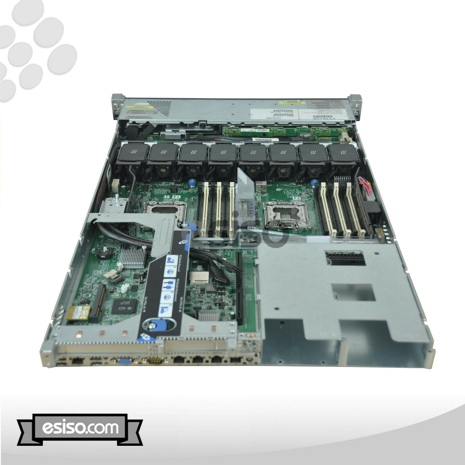 HP ProLiant DL360e G8 LFF 2x 8 CORE E5-2450L 1.8GHz 96GB RAM 4x TRAYS P420 1GB