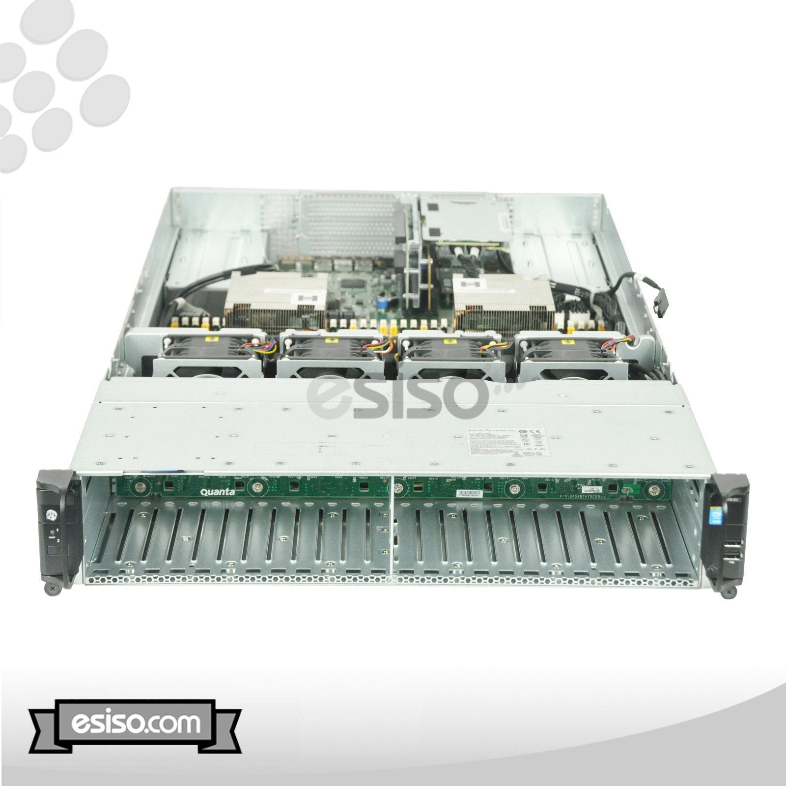 QuantaGrid Server D51B-2U SFF 2x 12 CORE E5-2680V3 2.5GHz 16GB RAM 12x 1TB SATA