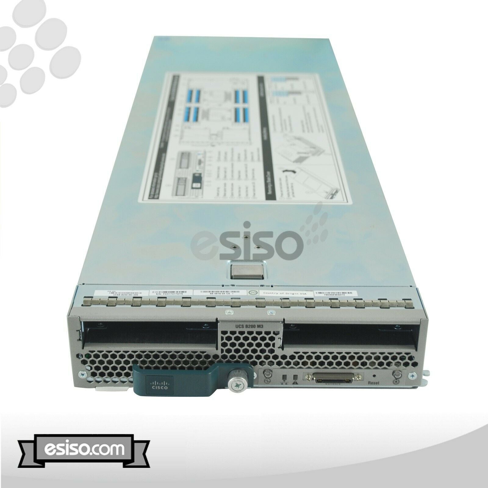CISCO UCS 5108 CHASSIS 8x B200 M3 BLADE 2x XEON E5-2680v2 2.8GHz NO RAM NO HDD