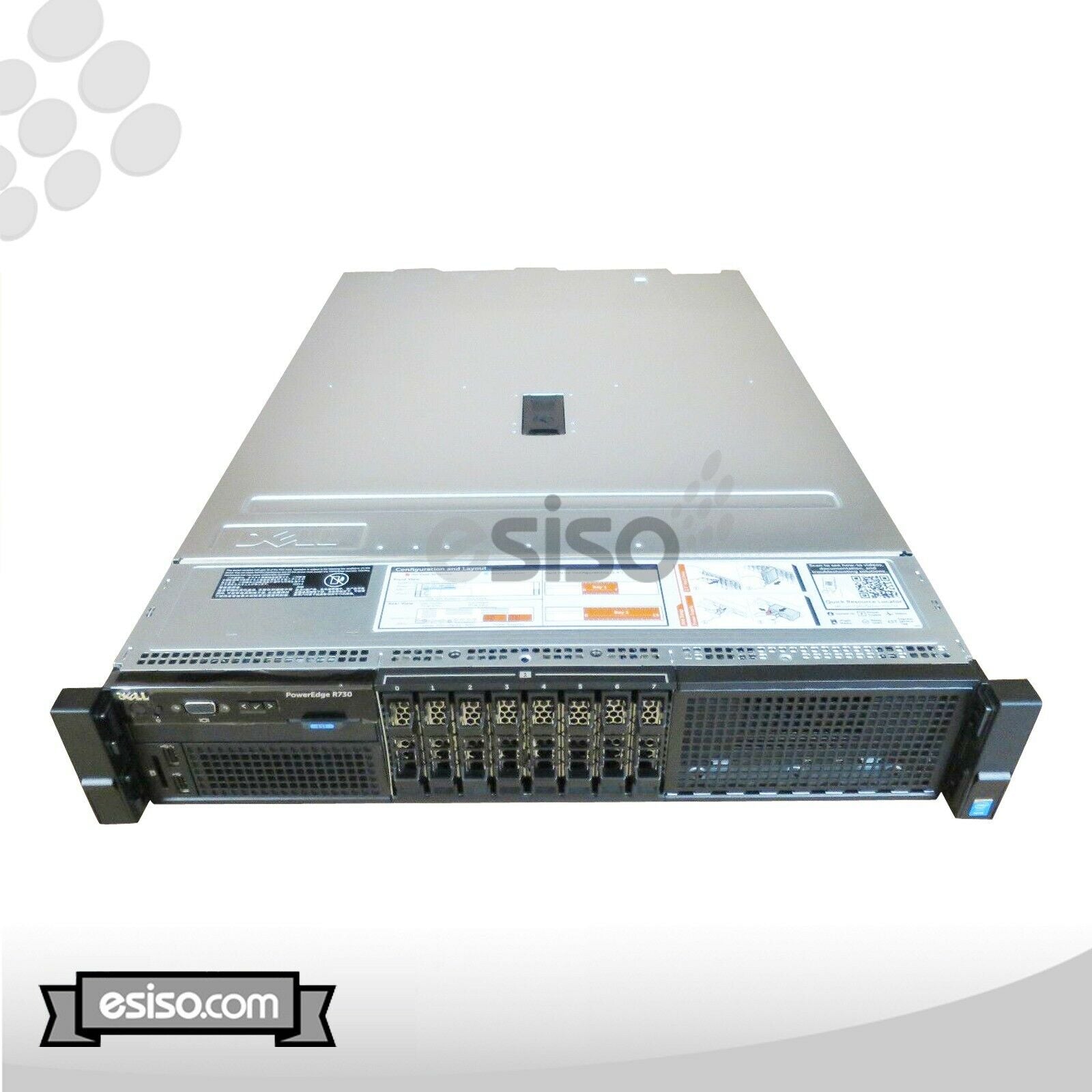 DELL POWEREDGE R730 8SFF 2x 4CORE E5-2637V4 3.5GHz 128GB RAM 8x 1.6TB SSD H730