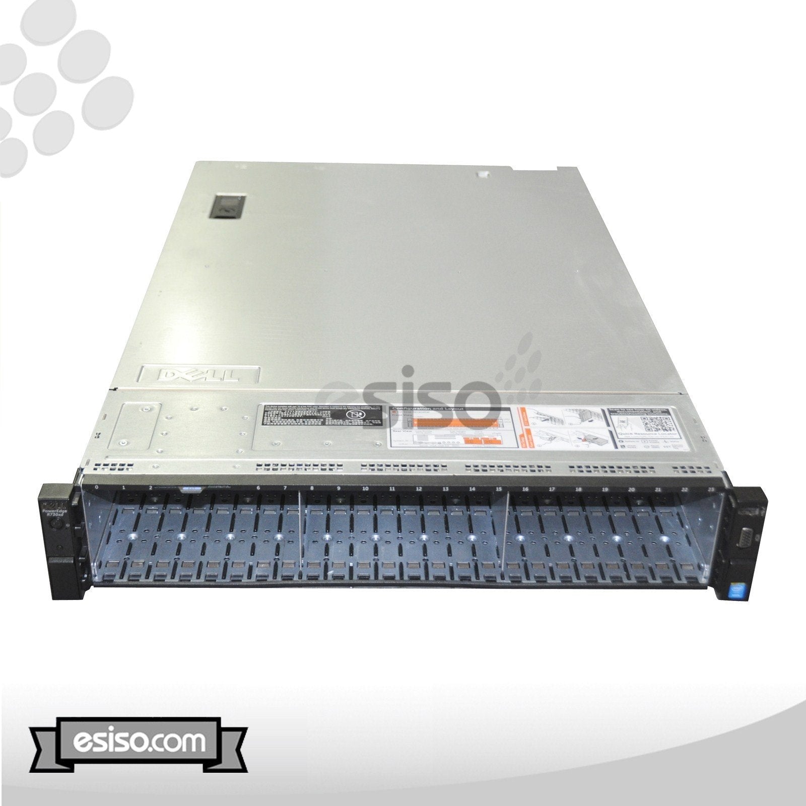 DELL POWEREDGE R730xd 24SFF 2x 12 CORE E5-2680V3 2.5GHz 96GB RAM 14x 900GB SAS