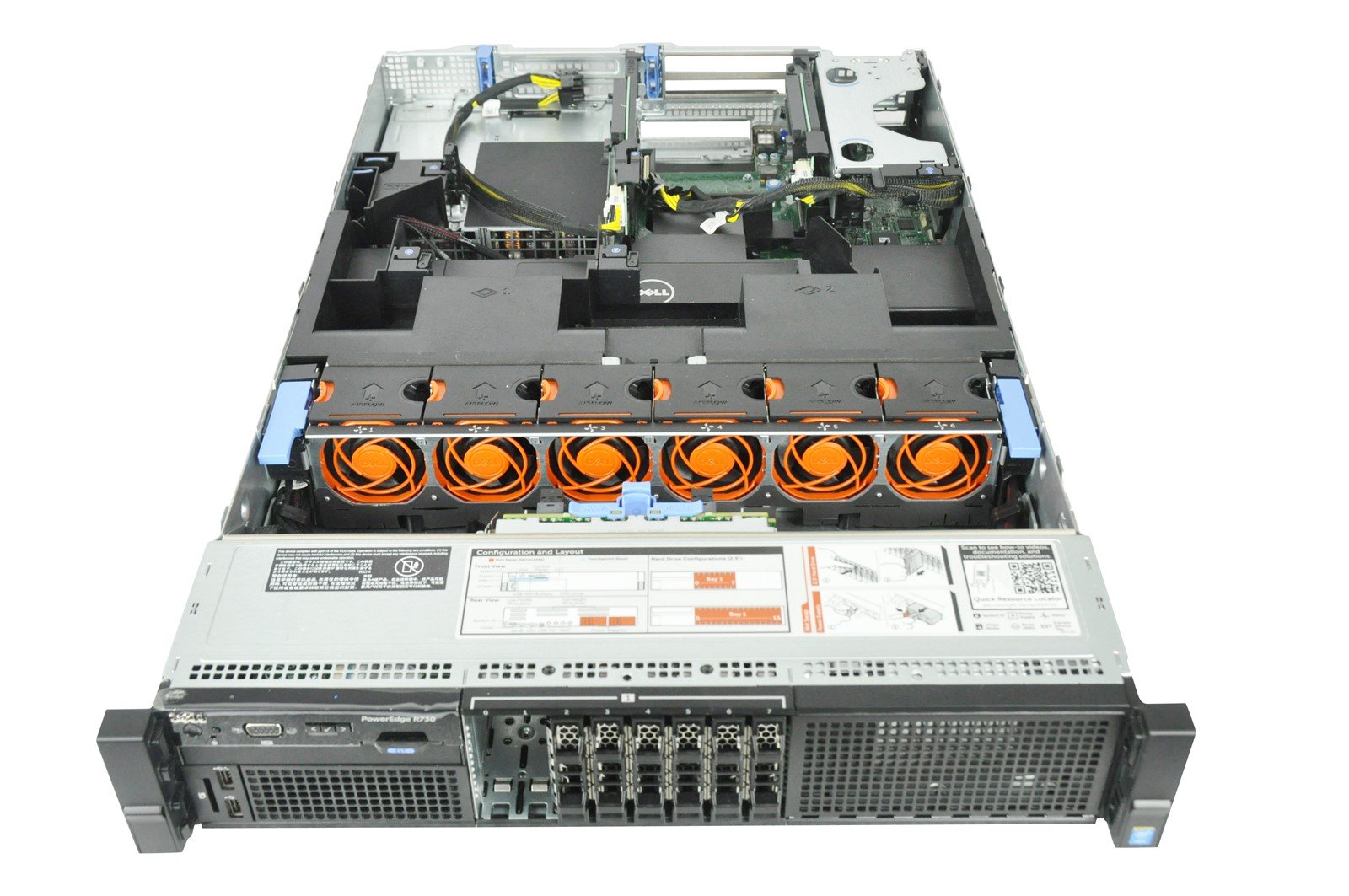 DELL POWEREDGE R730 8SFF BAREBONE CHASSIS 2x HS 2x PSU H730 NO CPU RAM HDD