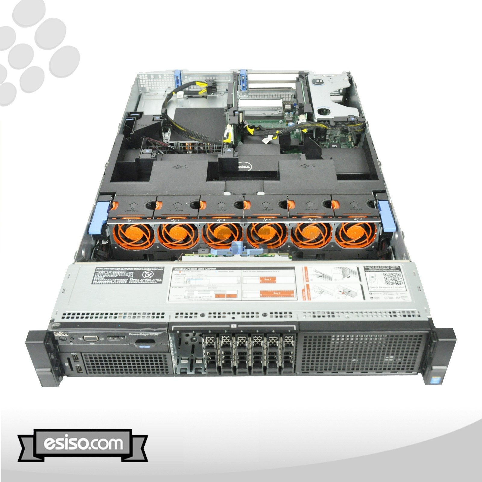 DELL POWEREDGE R730 8SFF 2x 14C E5-2695V3 2.3GHz 96GB RAM H730P 8XTRAYS