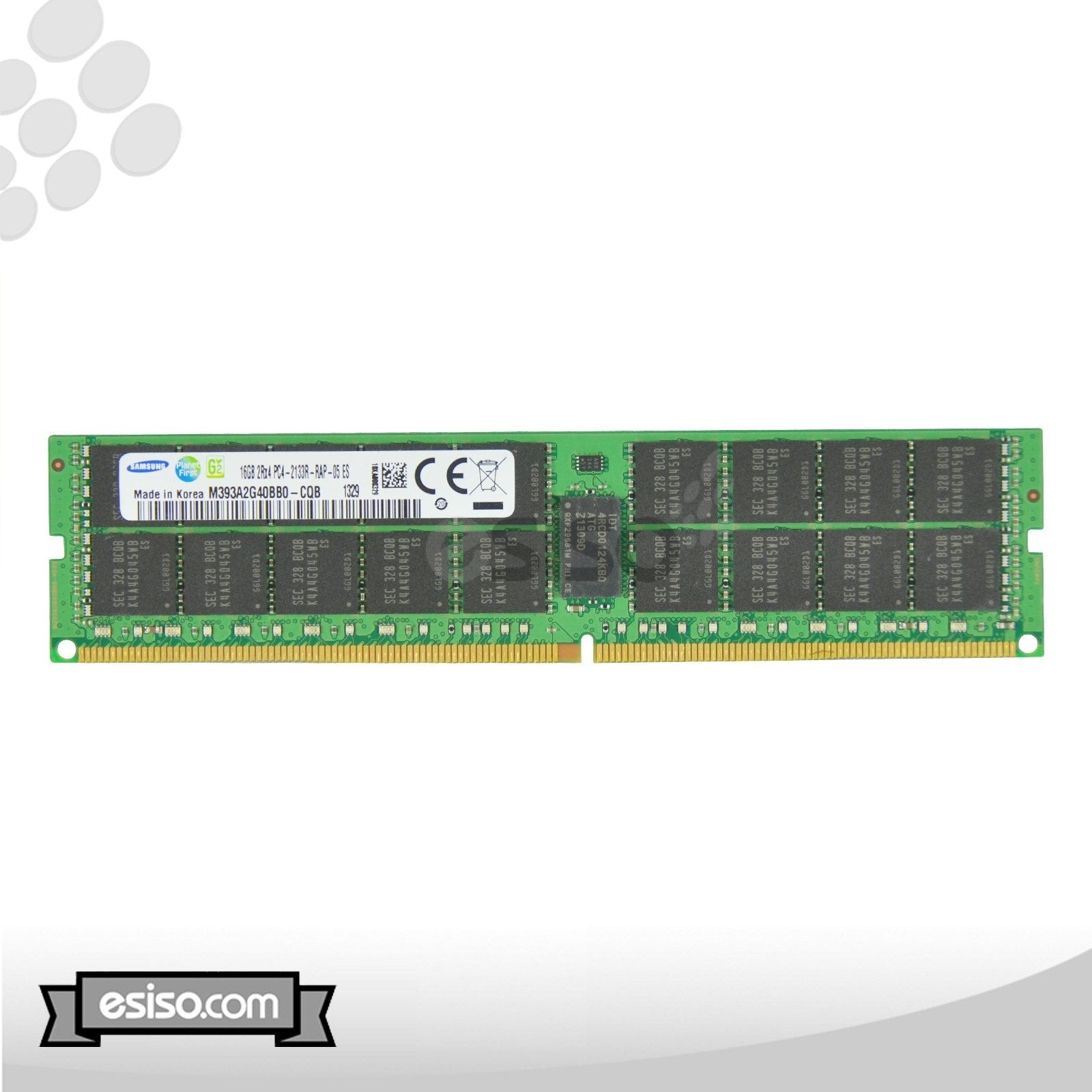 M393A2G40BB0-CQB SAMSUNG 16GB 2Rx4 PC4-2133R DDR4 1.2V MEMORY MODULE (1x16GB)