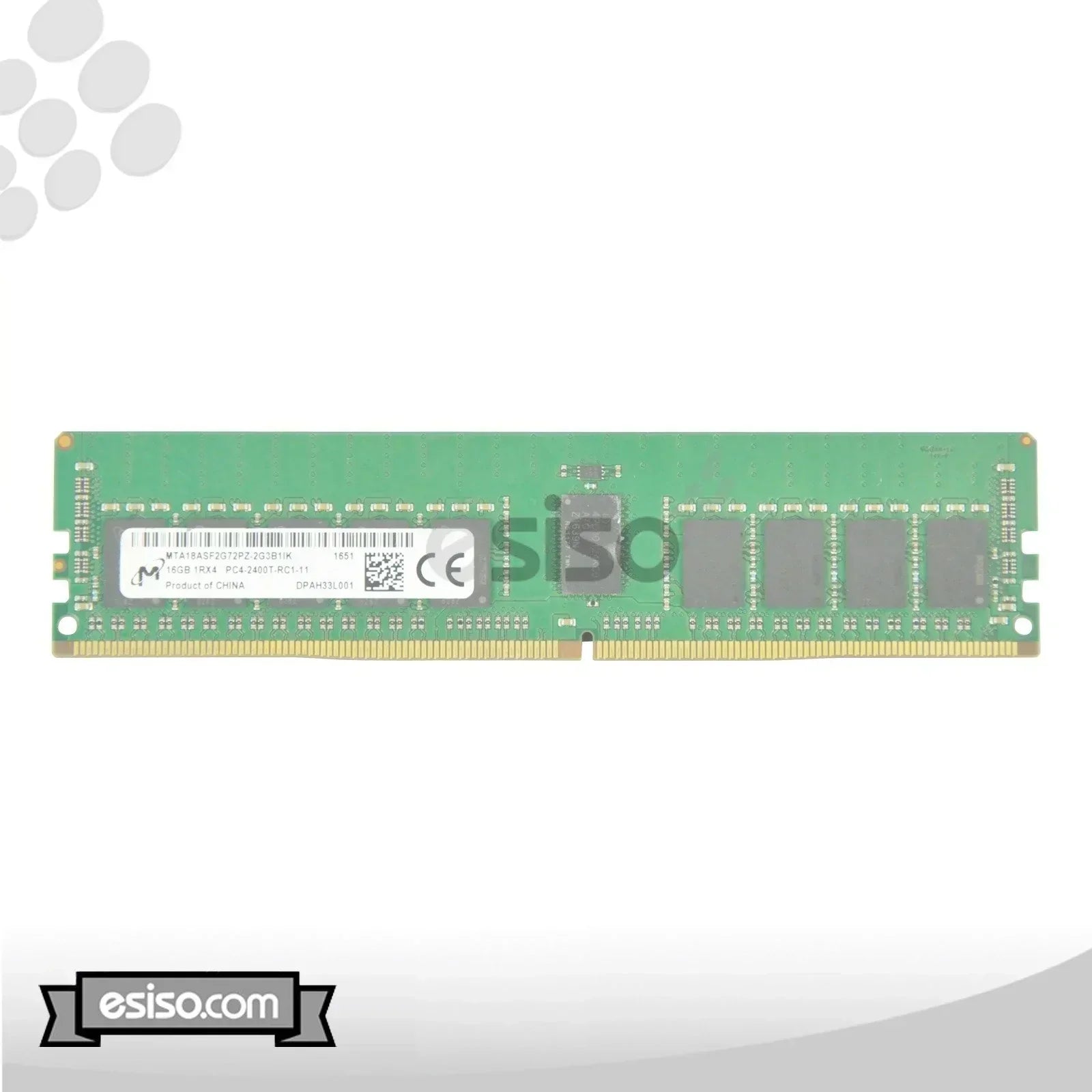 MTA18ASF2G72PZ-2G3 MICRON 16GB 1RX4 PC4-2400T 1.2V DDR4 MEMORY MODULE (1X16GB)