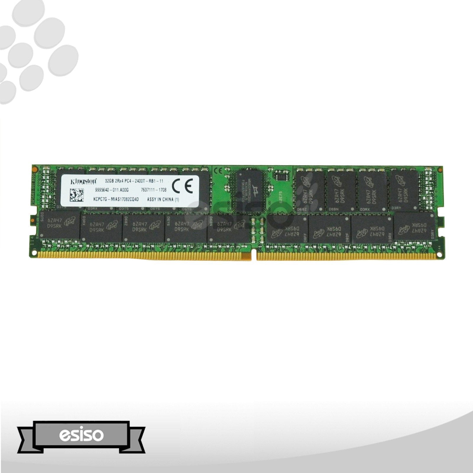 KCPC7G-MIA KINGSTON 32GB 2RX4 PC4-2400T DDR4 1.2V MEMORY MODULE (1x32GB)