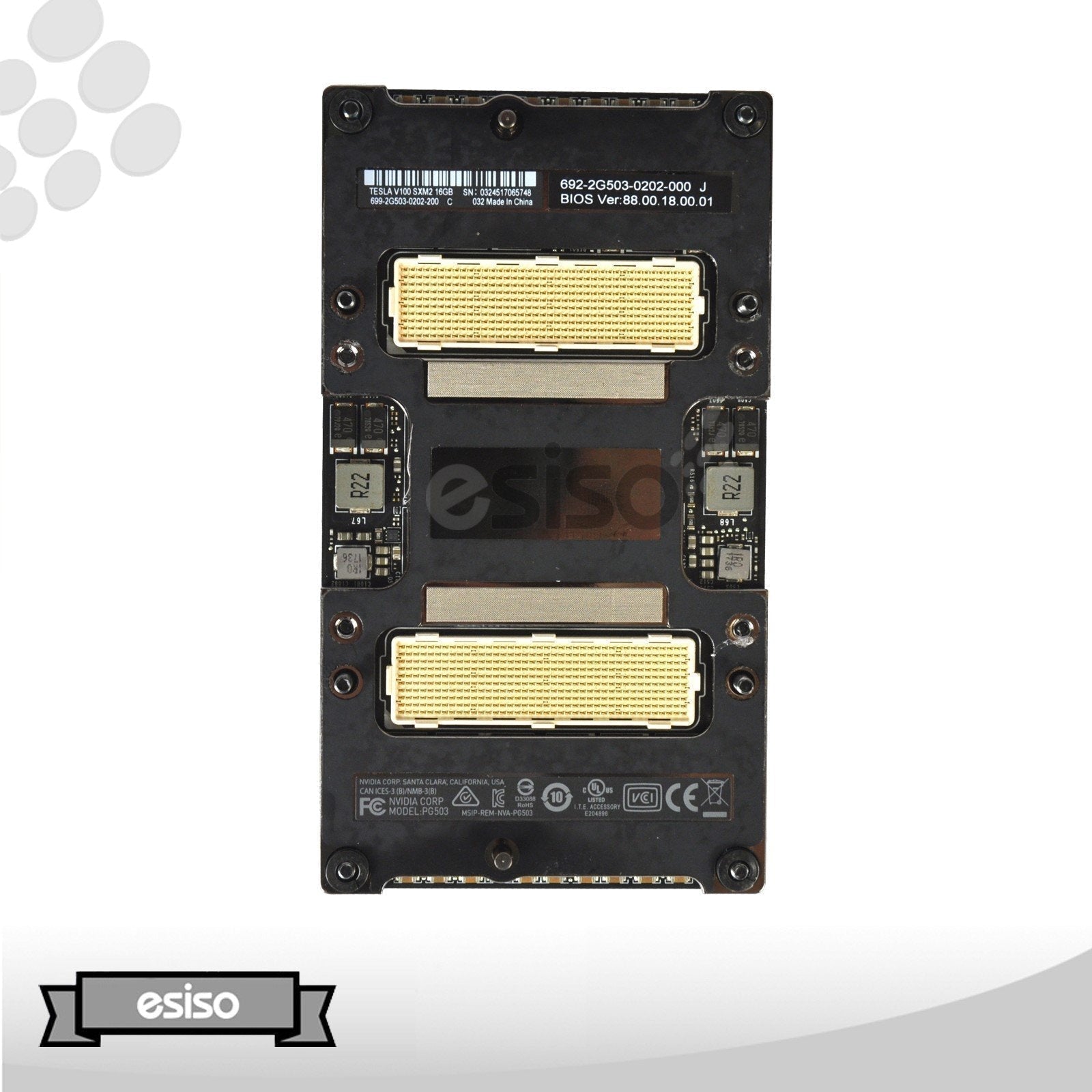 692-2G503-0202-000 NVIDIA TESLA V100 NVLINK 16GB SXM2 CUDA GPU ACCELERATOR CARD