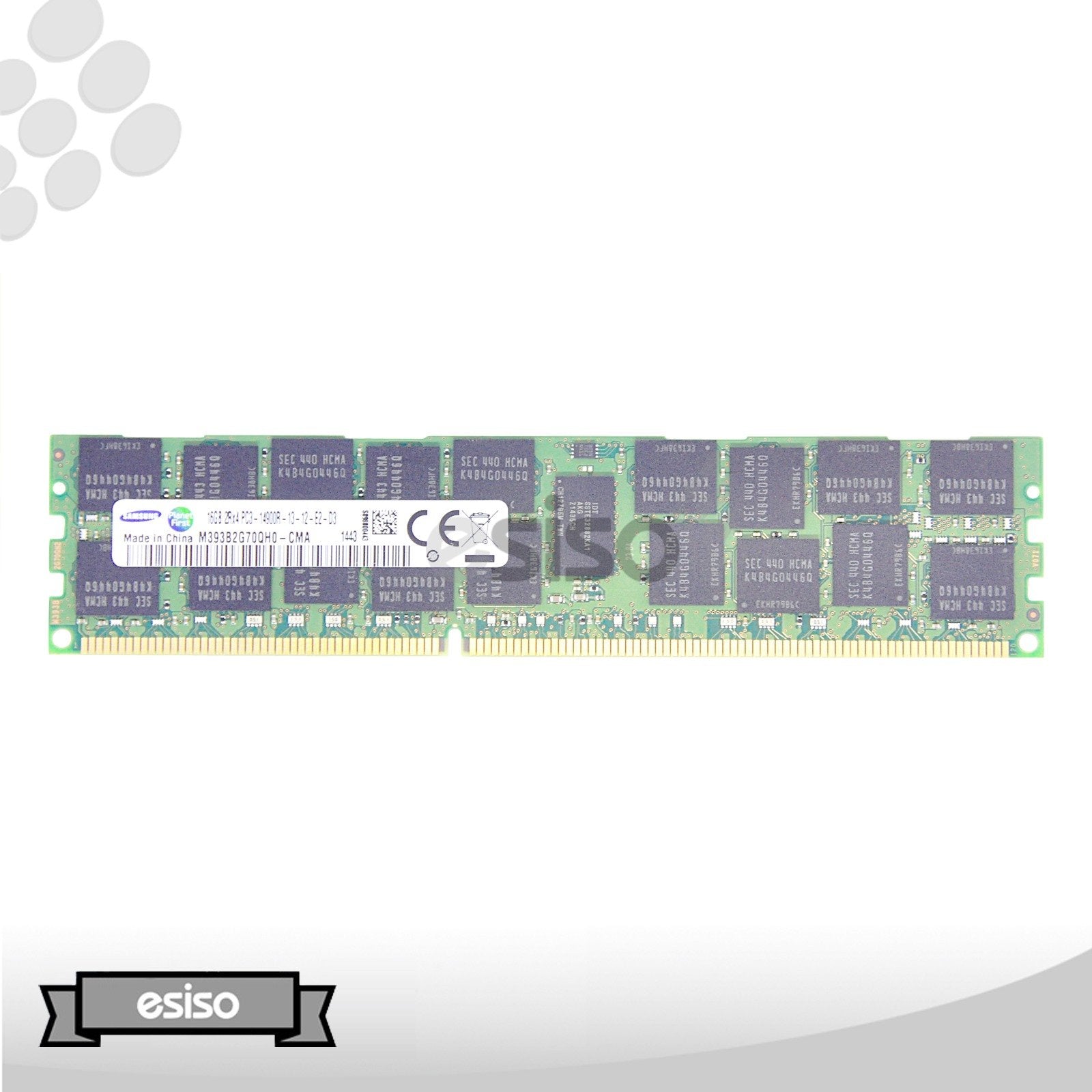 LOT OF 2 M393B2G70QH0-CMA SAMSUNG 16GB 2RX4 PC3-14900R MEMORY MODULE (2X16GB)