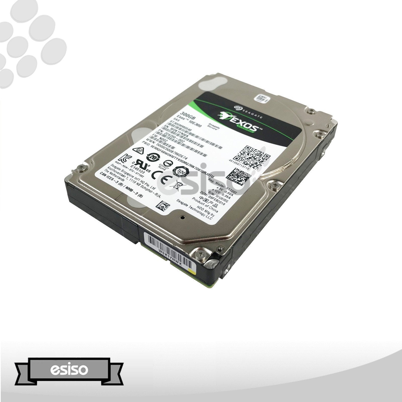 ST300MM0048 SEAGATE EXOS 300GB 10K 12G SFF 2.5" SAS 512N INTERNAL HARD DRIVE