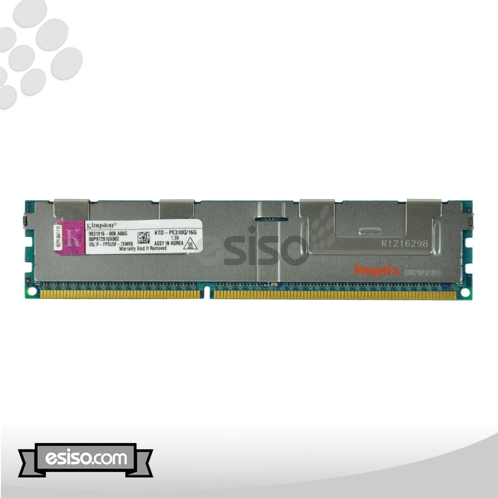 KTD-PE310Q/16G KINGSTON 16GB PC3-8500R DDR3 1.5V MEMORY MODULE (1x16GB)